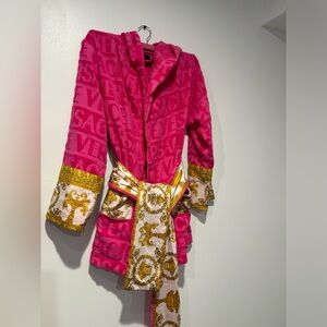 Versace Baroque Hooded Robe